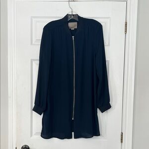 Vero Moda Navy long Bomber Jacket